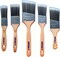 Natural-T Paint Brushes, 5-Pack, Paint Brush Set, Flat and Angled Brushes, Paint Brushes for Walls